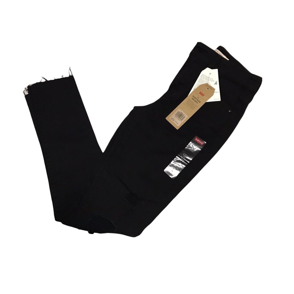 NEW Levi’s 721 Black Distresses High Rise Skinny Jeans
